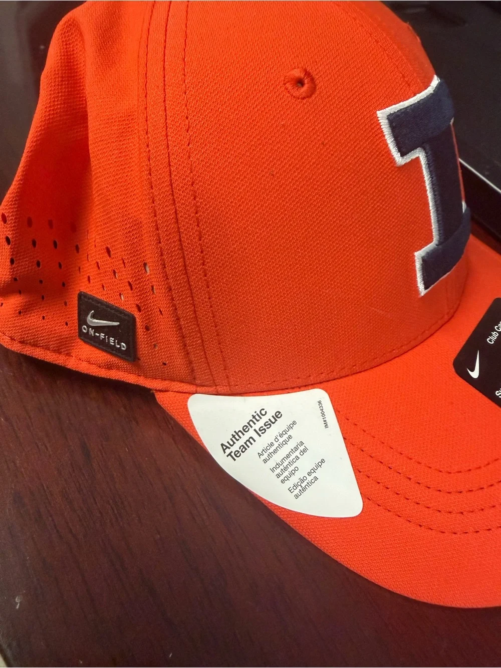 ILLINOIS FIGHTING ILLINI NIKE CLUB SWOOSHFLEX FLEX HAT - ORANGE